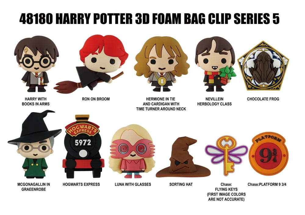 Harry Potter 3D PVC-Taschenanhänger Series 5 Display (24) - Smalltinytoystore