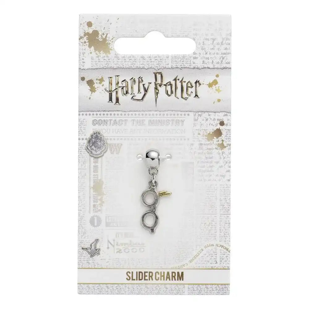 Harry Potter Anhänger Blitz mit Brille (versilbert) - Smalltinytoystore