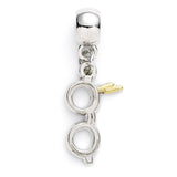 Harry Potter Anhänger Blitz mit Brille (versilbert) - Smalltinytoystore