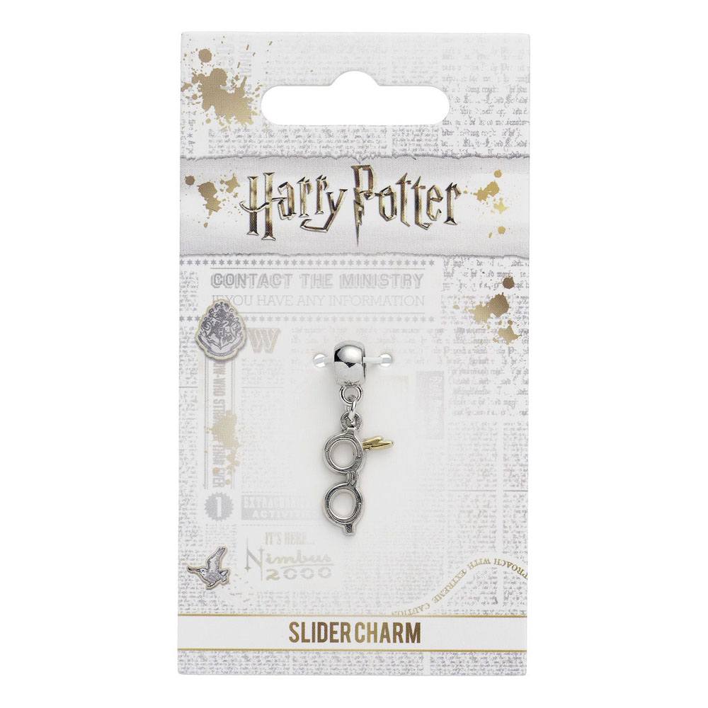 Harry Potter Anhänger Blitz mit Brille (versilbert) - Smalltinytoystore