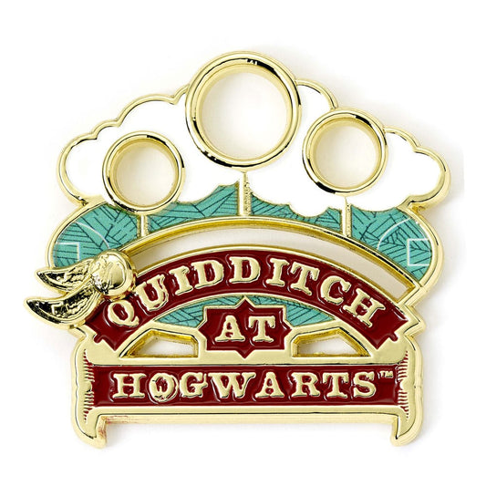 Harry Potter Ansteckpin Quidditch (Goldfarben) - Smalltinytoystore