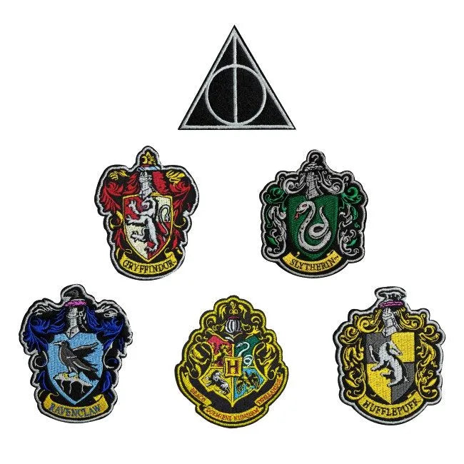 Harry Potter Aufnäher 6er-Pack Hauswappen - Smalltinytoystore