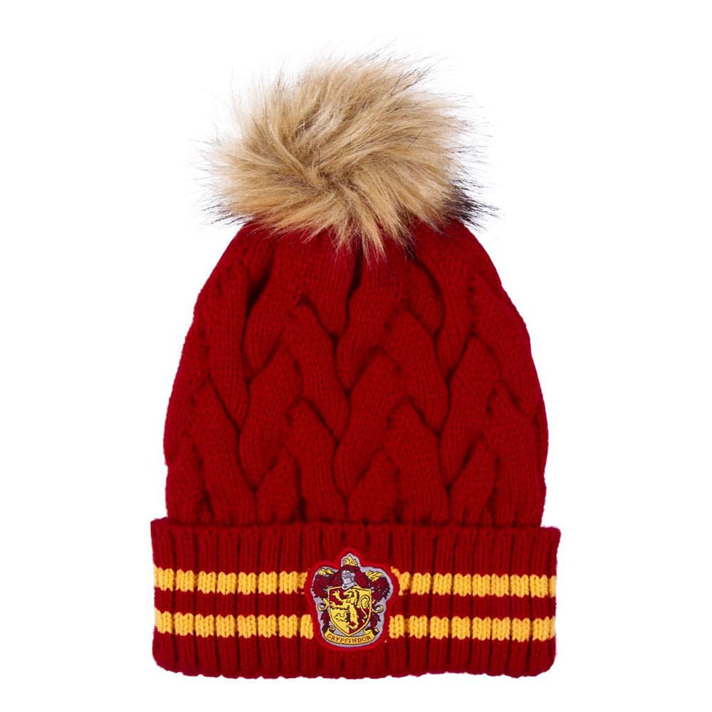 Harry Potter Beanie Pompon Gryffindor Dark Red - Smalltinytoystore