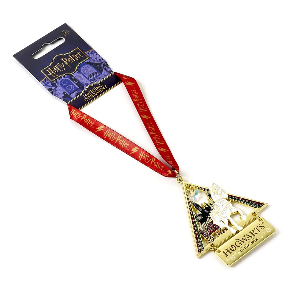 Harry Potter Christbaumschmuck Hogwarts in the Snow (Goldfarben) - Smalltinytoystore