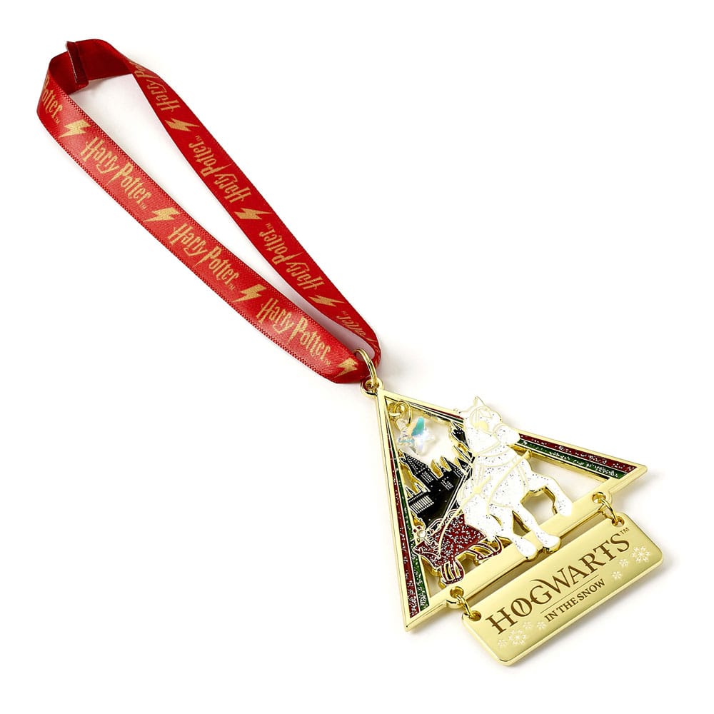 Harry Potter Christbaumschmuck Hogwarts in the Snow (Goldfarben) - Smalltinytoystore