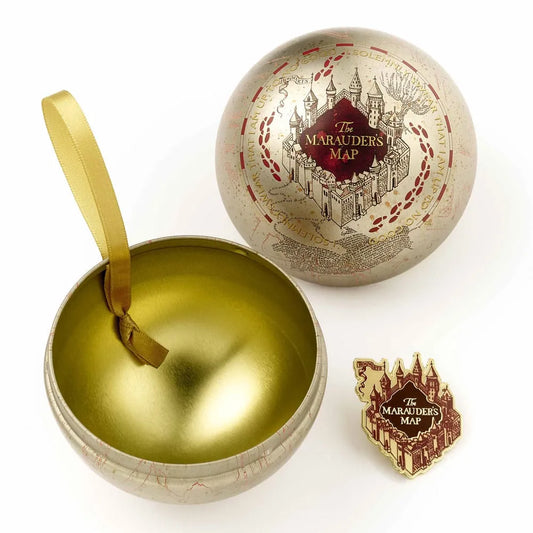 Harry Potter Christbaumschmuck mit Ansteck-Pin Marauders Map - Smalltinytoystore