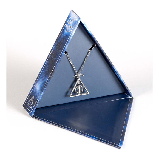 Harry Potter: Deathly Hallows drehende Halskette Geschenkset (Silberfarben) - Smalltinytoystore