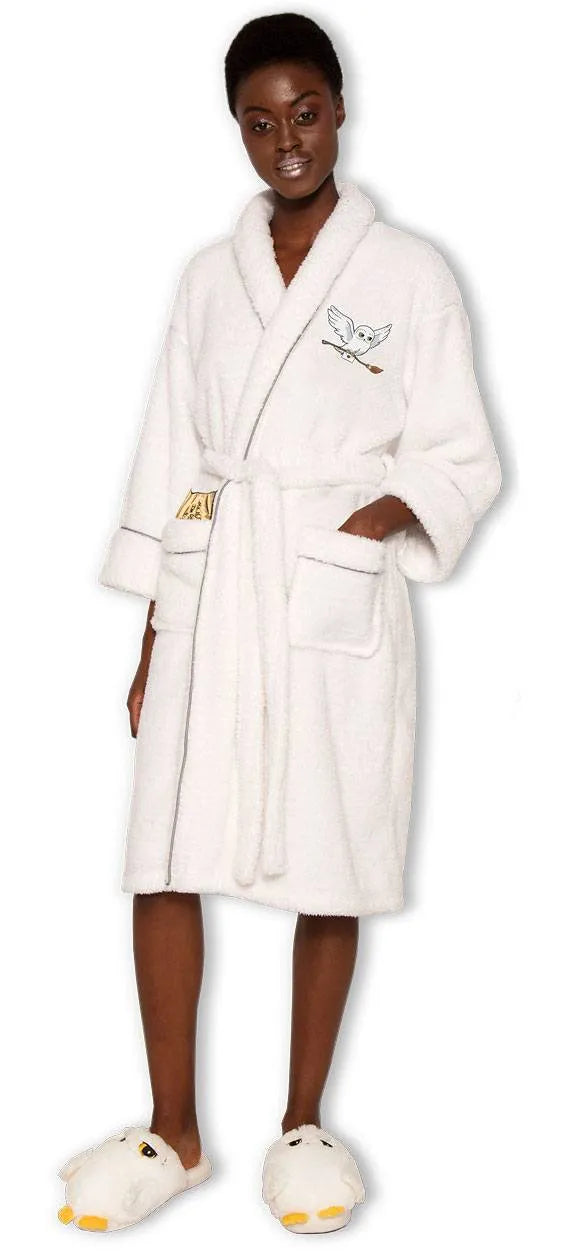 Harry Potter Girlie Fleece-Bademantel Hedwig - Smalltinytoystore