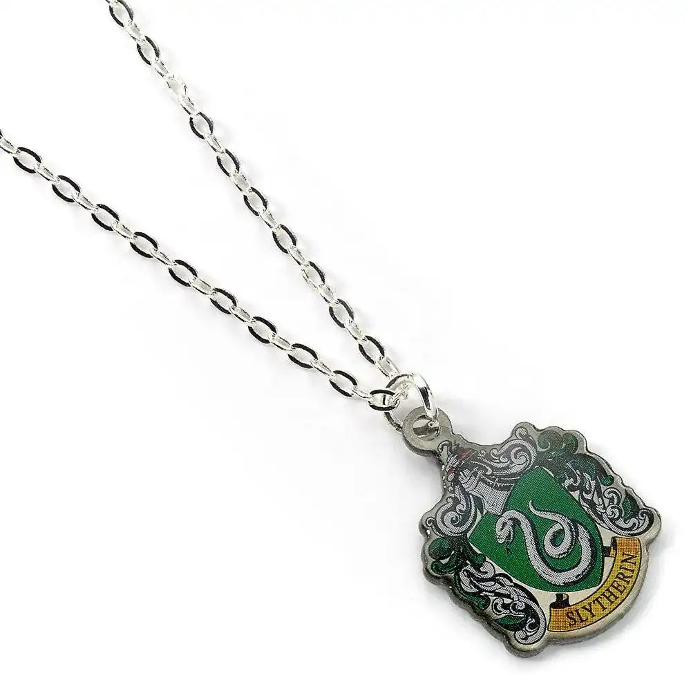Harry Potter Halskette & Anhänger Slytherin (versilbert) - Smalltinytoystore
