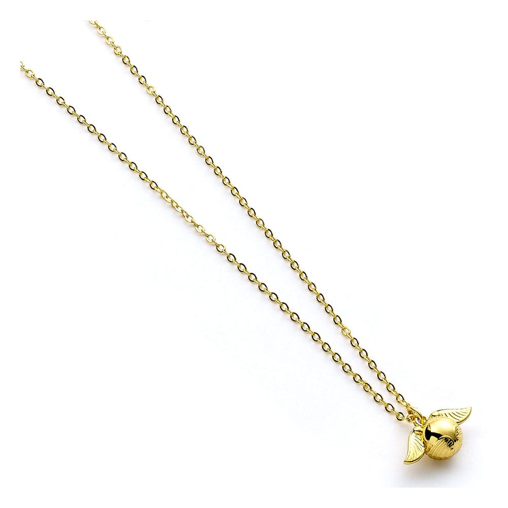 Harry Potter Halskette Golden Snitch Anhänger (Goldfarben) - Smalltinytoystore