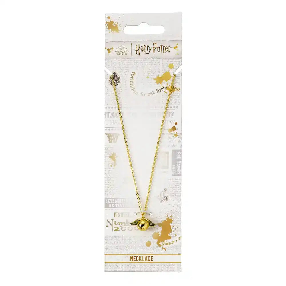 Harry Potter Halskette Golden Snitch Anhänger (Goldfarben) - Smalltinytoystore