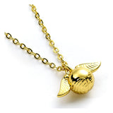 Harry Potter Halskette Golden Snitch Anhänger (Goldfarben) - Smalltinytoystore
