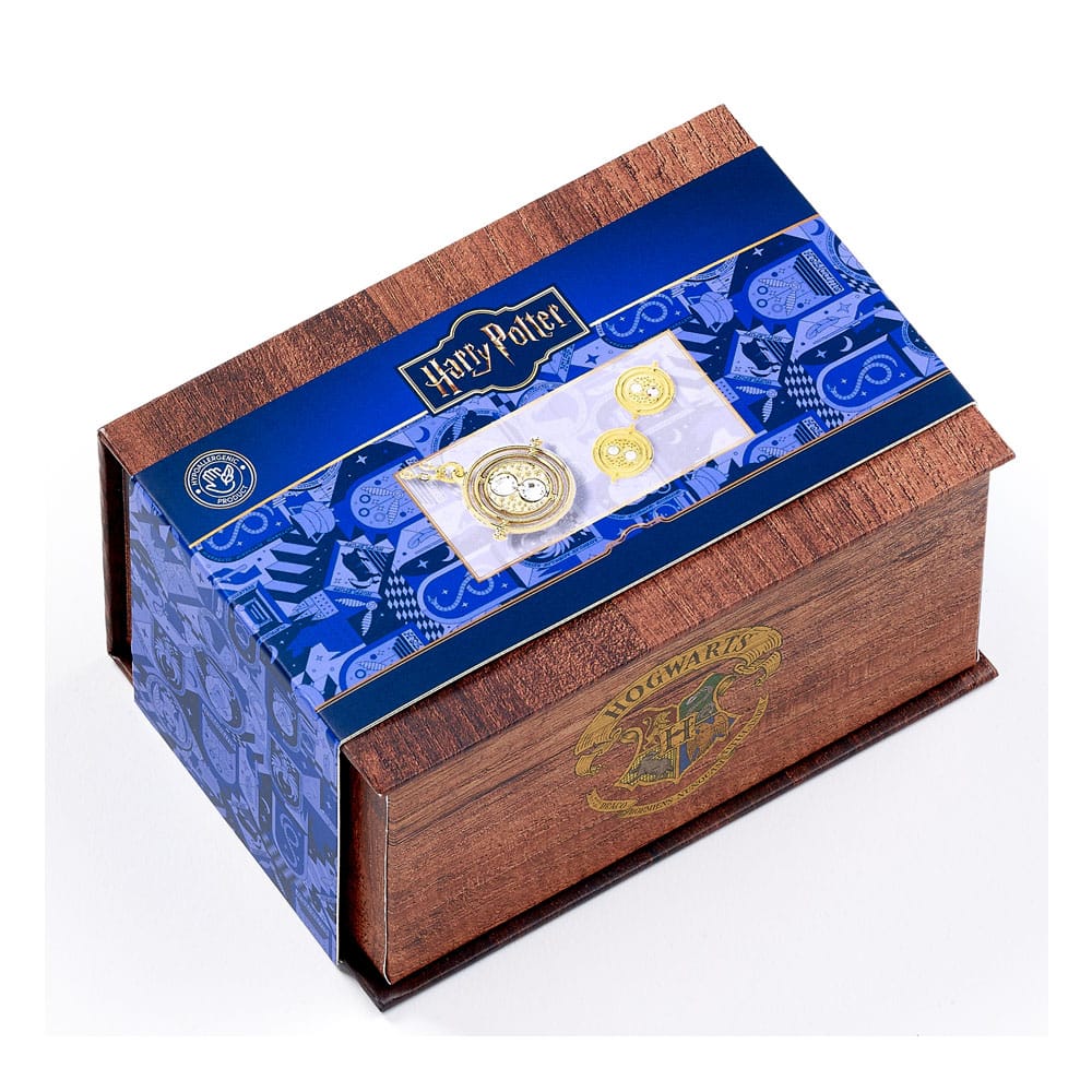 Harry Potter: Hermoine Potions Time Turner Halskette und Ohrringe Geschenkset (Goldfarben) - Smalltinytoystore