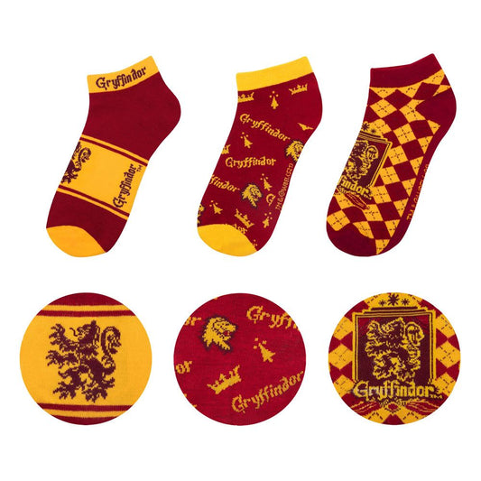 Harry Potter Knöchelsocken 3er-Pack Gryffindor - Smalltinytoystore