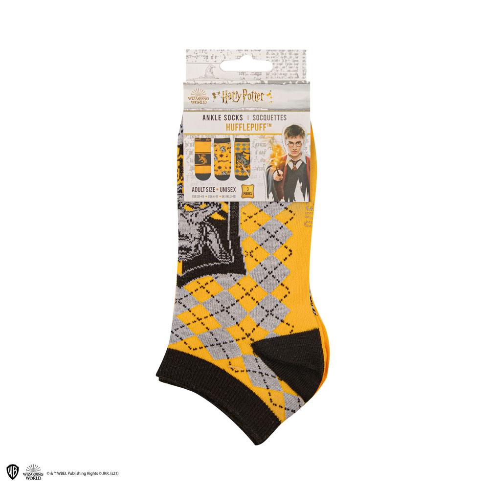 Harry Potter Knöchelsocken 3er-Pack Hufflepuff - Smalltinytoystore