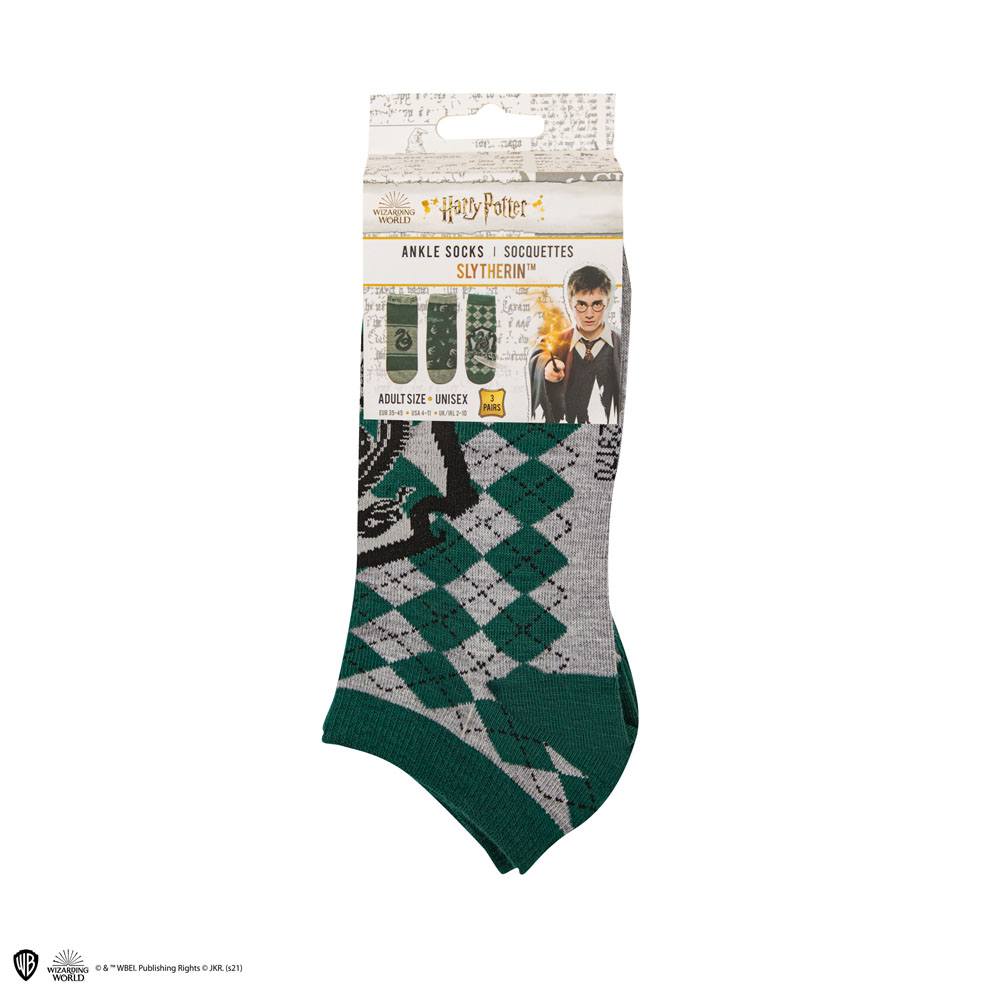 Harry Potter Knöchelsocken 3er-Pack Slytherin - Smalltinytoystore