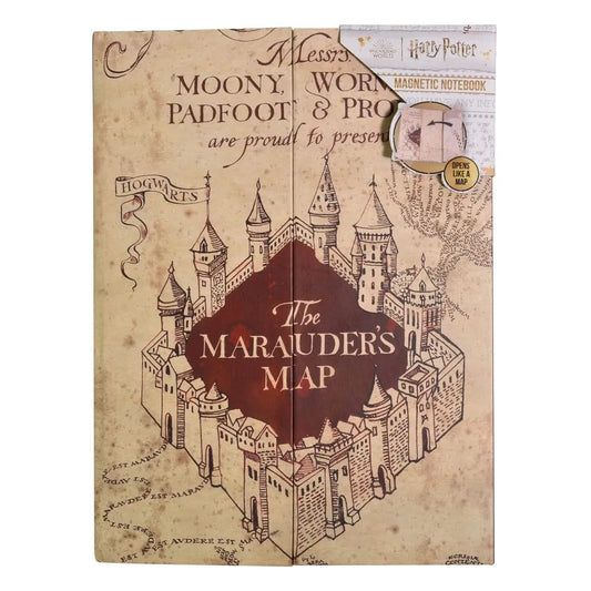Harry Potter Magnetisches A5 Notizbuch Karte des Herumtreibers - Smalltinytoystore