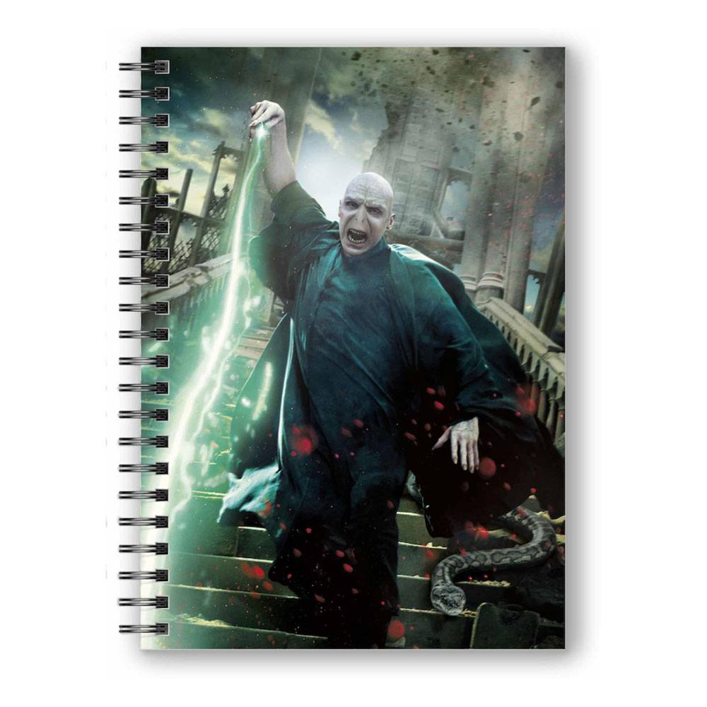 Harry Potter Notizbuch mit 3D-Effekt Voldemort Poster - Smalltinytoystore