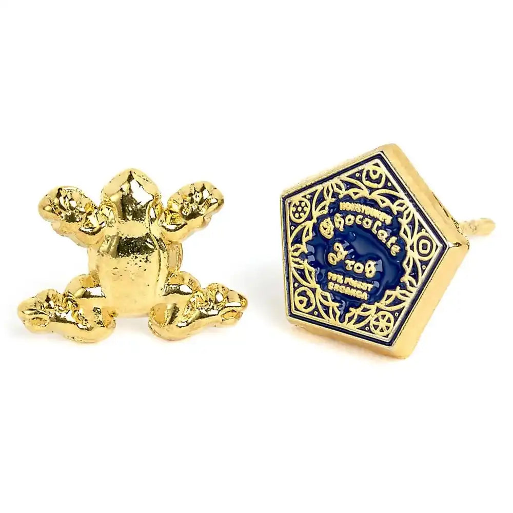 Harry Potter Ohrringe Chocolate Frog & Box (Vergoldet) - Smalltinytoystore