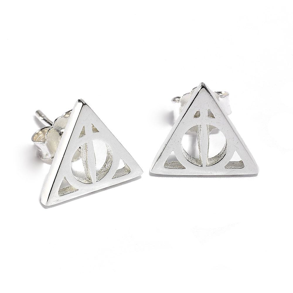 Harry Potter Ohrringe Deathly Hallow (Sterling Silber) - Smalltinytoystore
