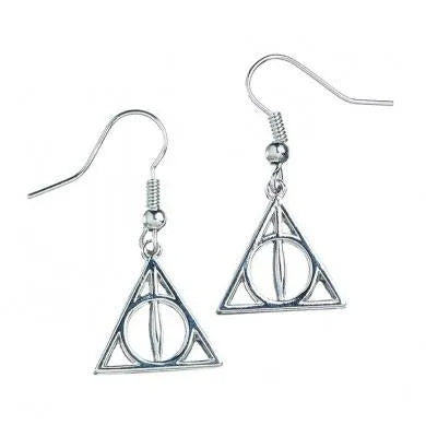 Harry Potter Ohrringe Deathly Hallows (versilbert) - Smalltinytoystore