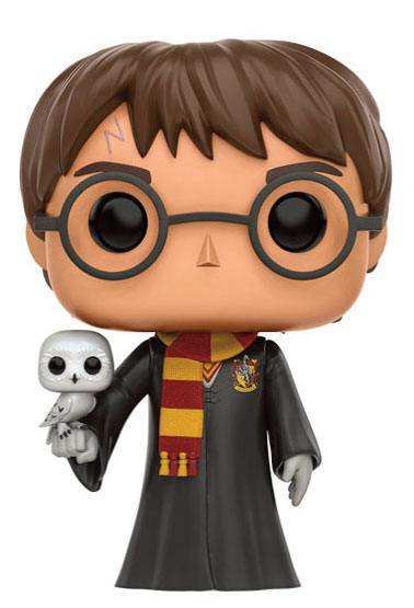 Harry Potter POP! Movies Vinyl Figur Harry with Hedwig 9 cm - Smalltinytoystore