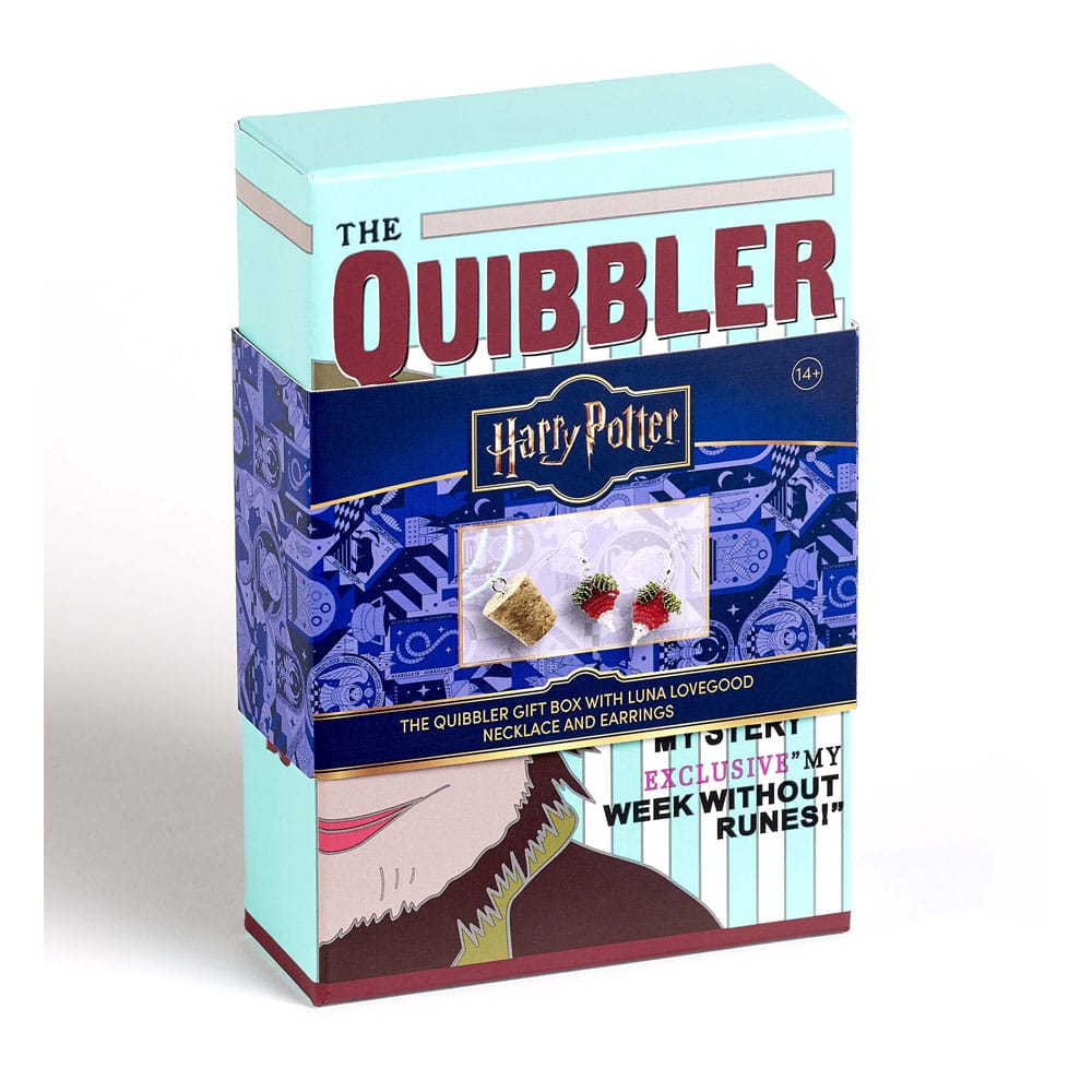 Harry Potter: Quibbler Luna-Perlenkette mit Korkanhänger und Rettich-Ohrringe Geschenkset - Smalltinytoystore