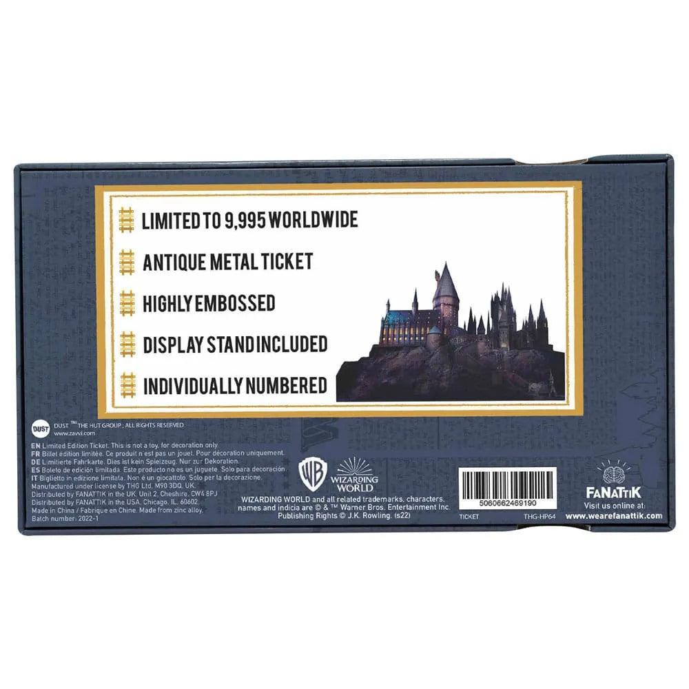 Harry Potter Replik Hogwarts Train Ticket Limited Edition - Smalltinytoystore
