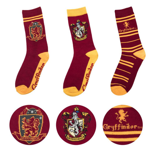 Harry Potter Socken 3er-Pack Gryffindor - Smalltinytoystore