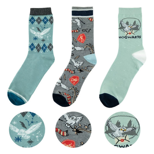 Harry Potter Socken 3er-Pack Hedwig - Smalltinytoystore