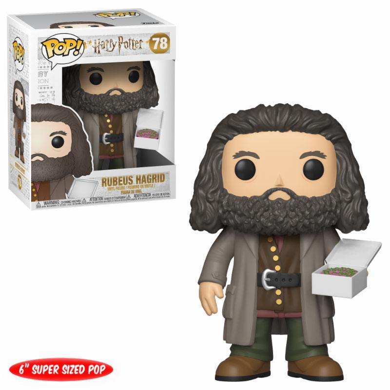 Harry Potter Super Sized POP! Movies Vinyl Figur Hagrid with Cake 14 cm - Smalltinytoystore