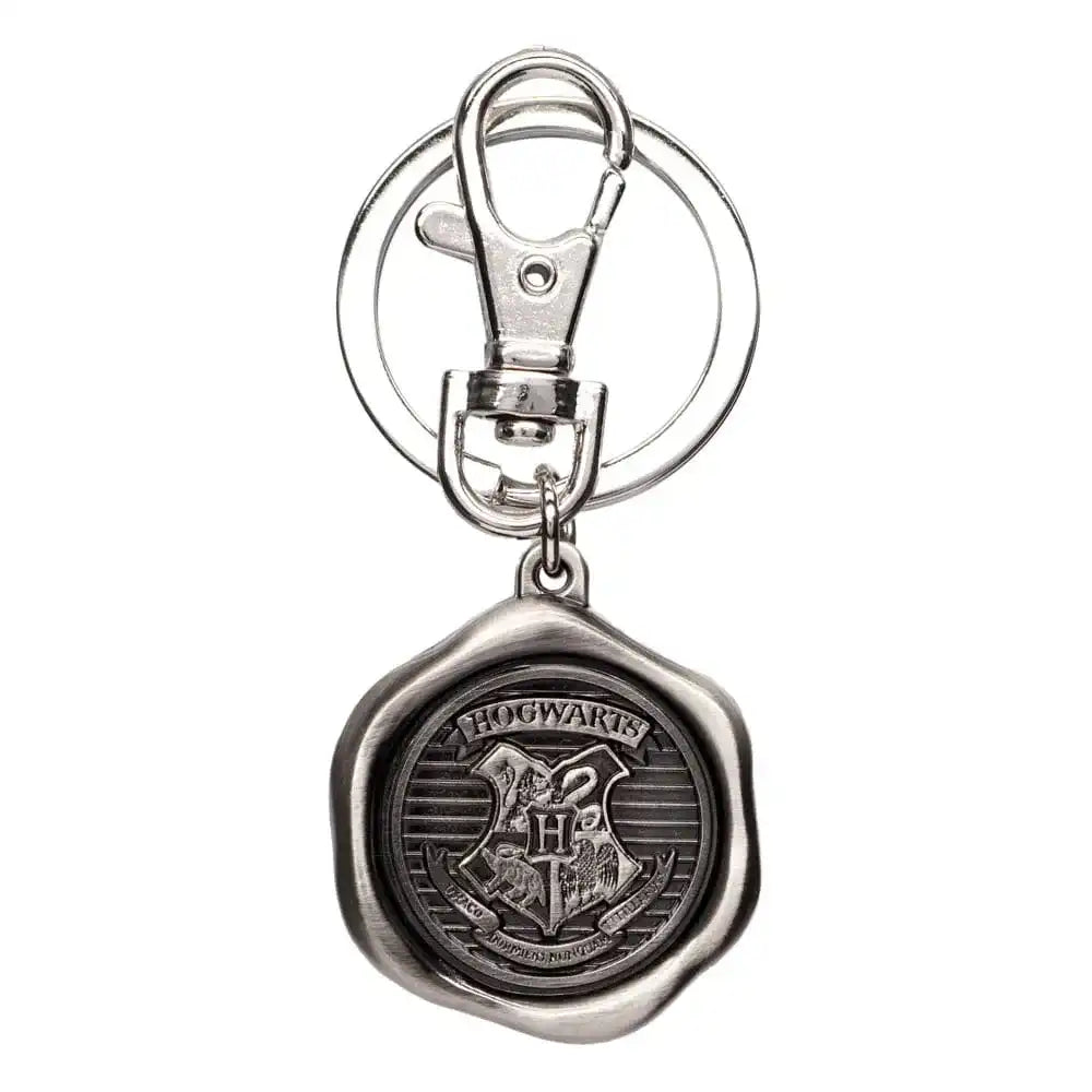 Harry Potter Zinn-Schlüsselanhänger Hogwarts Logo - Smalltinytoystore