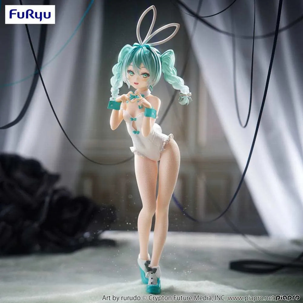 Hatsune Miku BiCute Bunnies PVC Statue Miku Rurudo White Color Ver. 27 cm - Smalltinytoystore