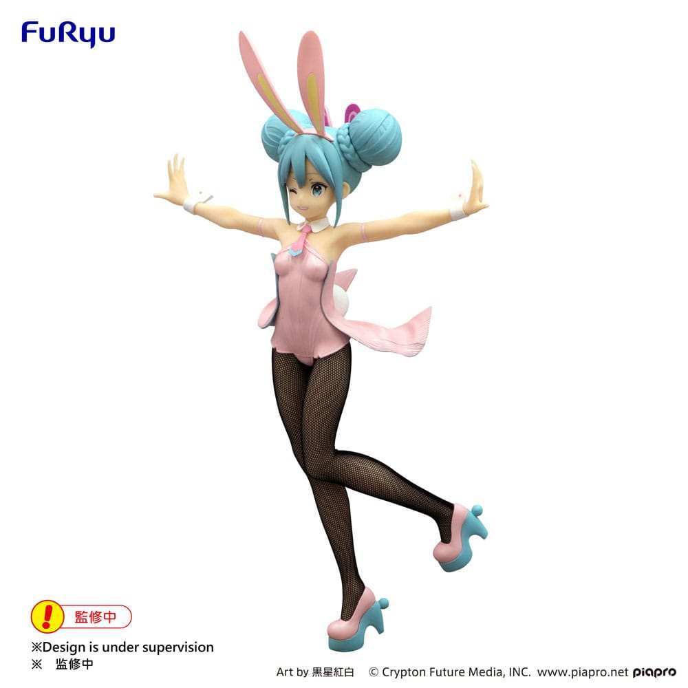 Hatsune Miku BiCute Bunnies PVC Statue Wink Pearl Pink Color Ver. 30 cm - Smalltinytoystore