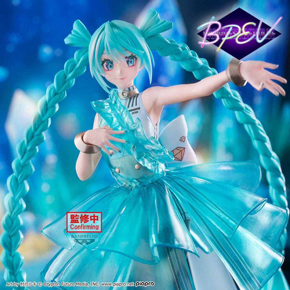Hatsune Miku Clearluxe PVC Statue Emerald Gem 28 cm - Smalltinytoystore
