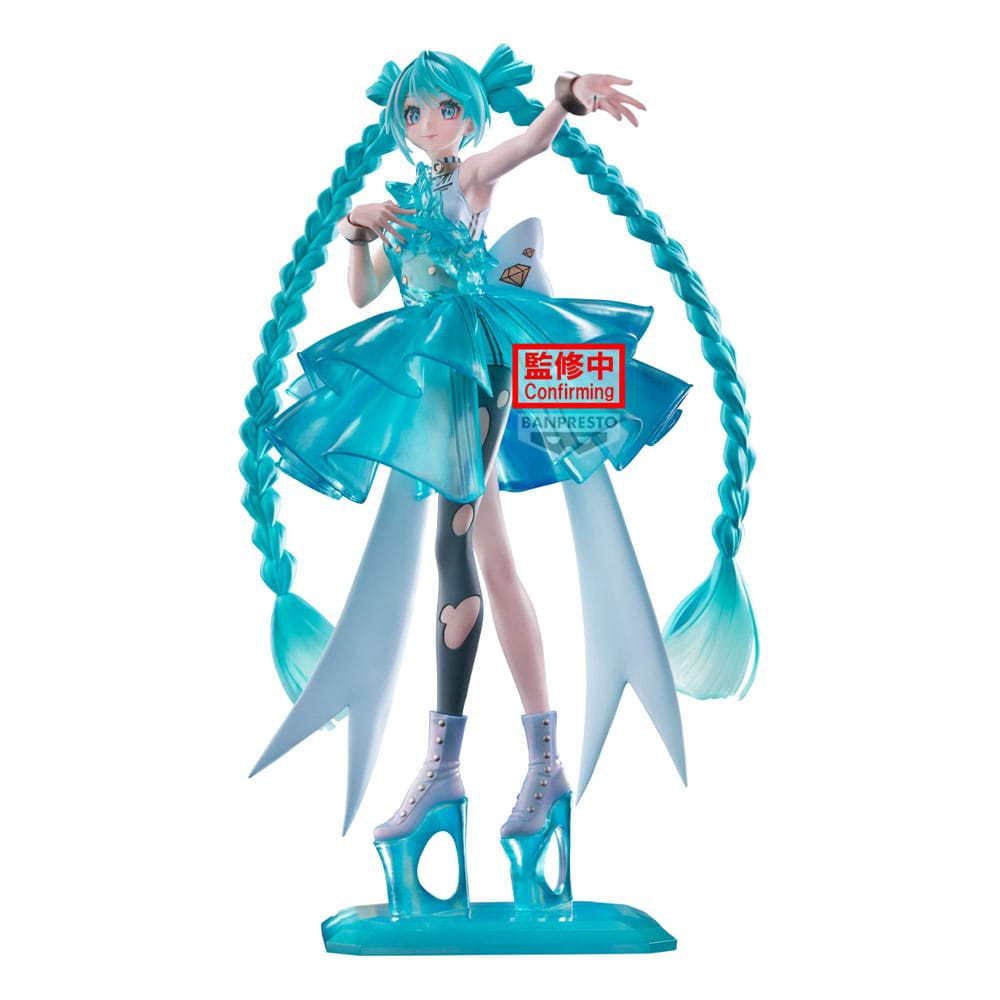 Hatsune Miku Clearluxe PVC Statue Emerald Gem 28 cm - Smalltinytoystore