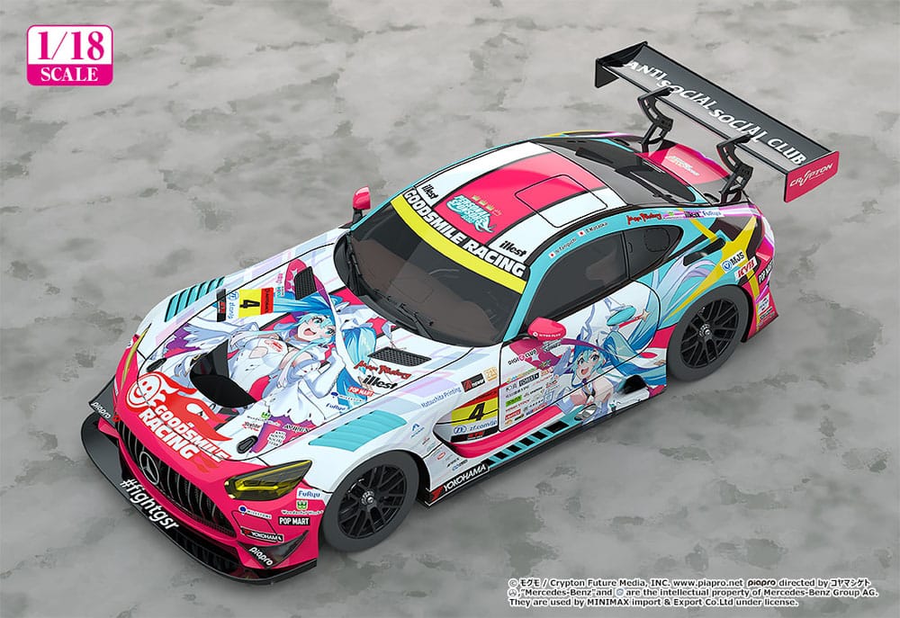 Hatsune Miku GT Project Fahrzeug 1/18 Hatsune Miku AMG 2024 Season Opening Ver. 26 cm - Smalltinytoystore