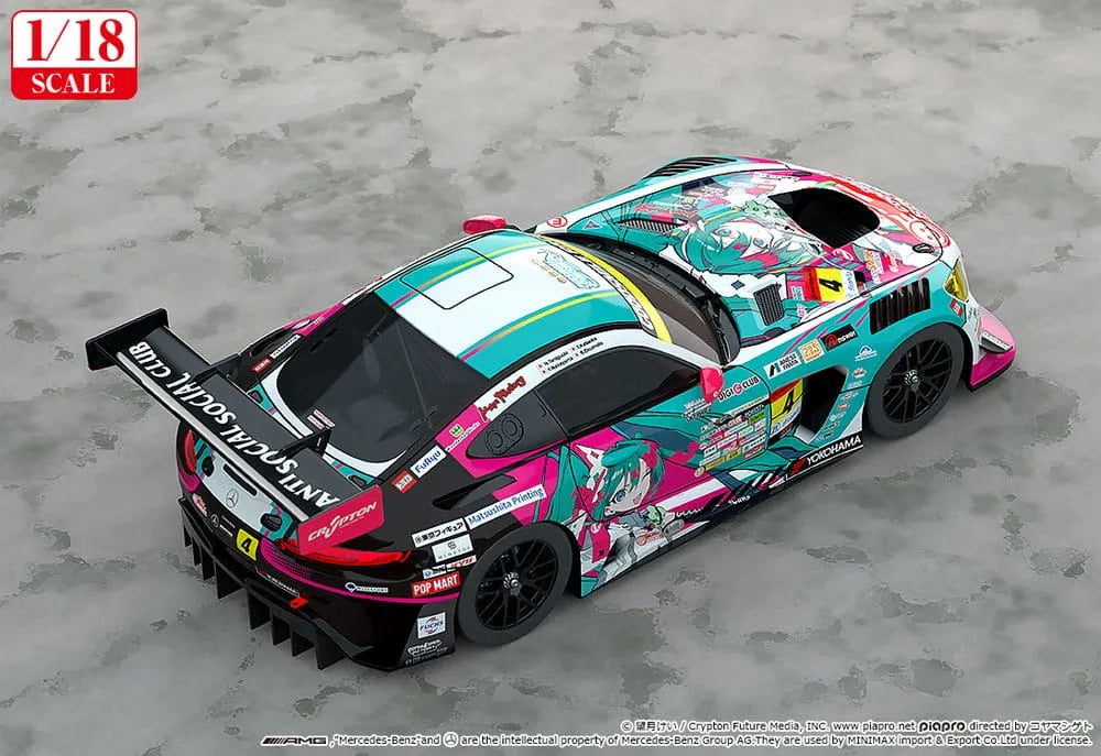 Hatsune Miku GT Project Fahrzeug 1/18 Hatsune Miku AMG 2025 Season Opening Ver. 26 cm - Smalltinytoystore