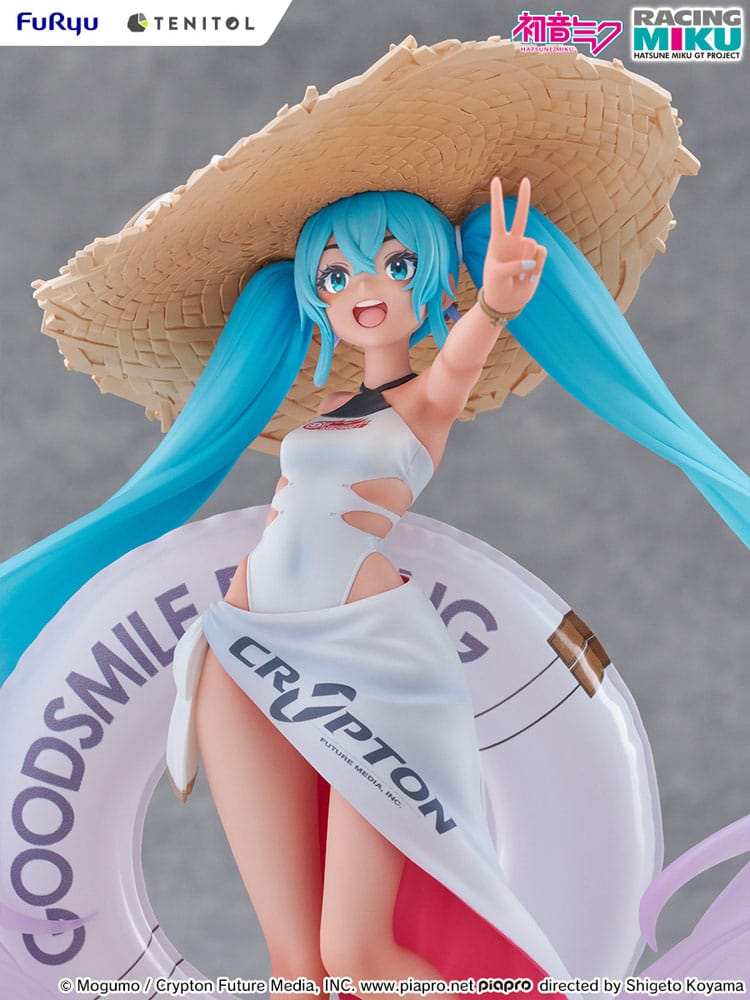 Hatsune Miku GT Project Tenitol PVC Statue Racing Miku 2024: Tropical Ver. 21 cm - Smalltinytoystore