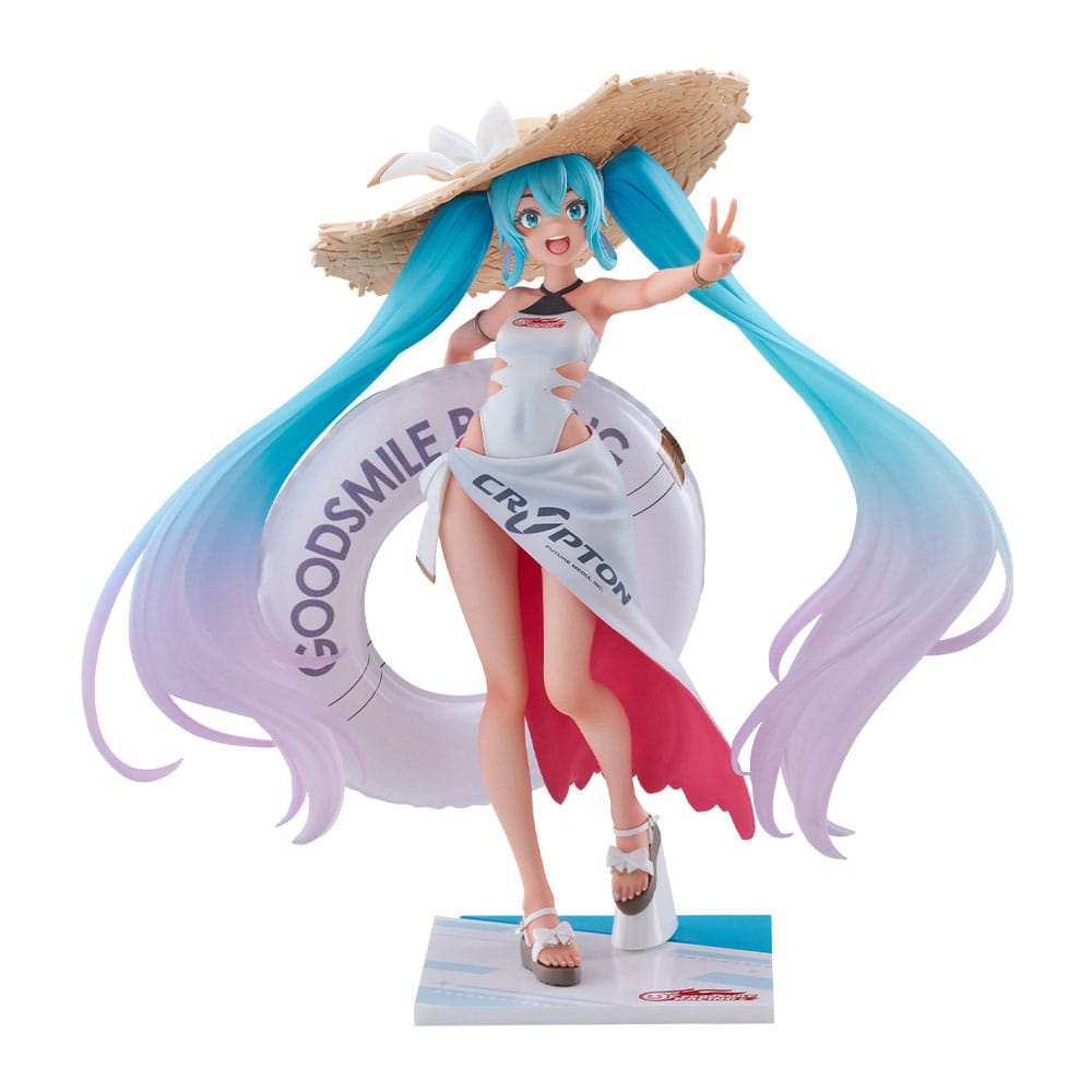 Hatsune Miku GT Project Tenitol PVC Statue Racing Miku 2024: Tropical Ver. 21 cm - Smalltinytoystore
