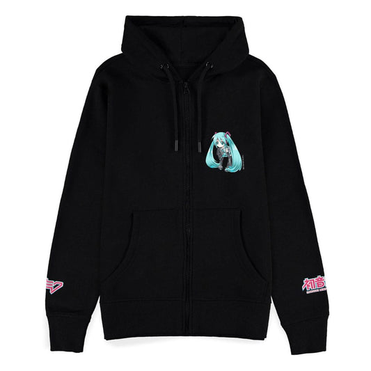 Hatsune Miku Kapuzenjacke mit Reißverschluß Black Größe L - Smalltinytoystore