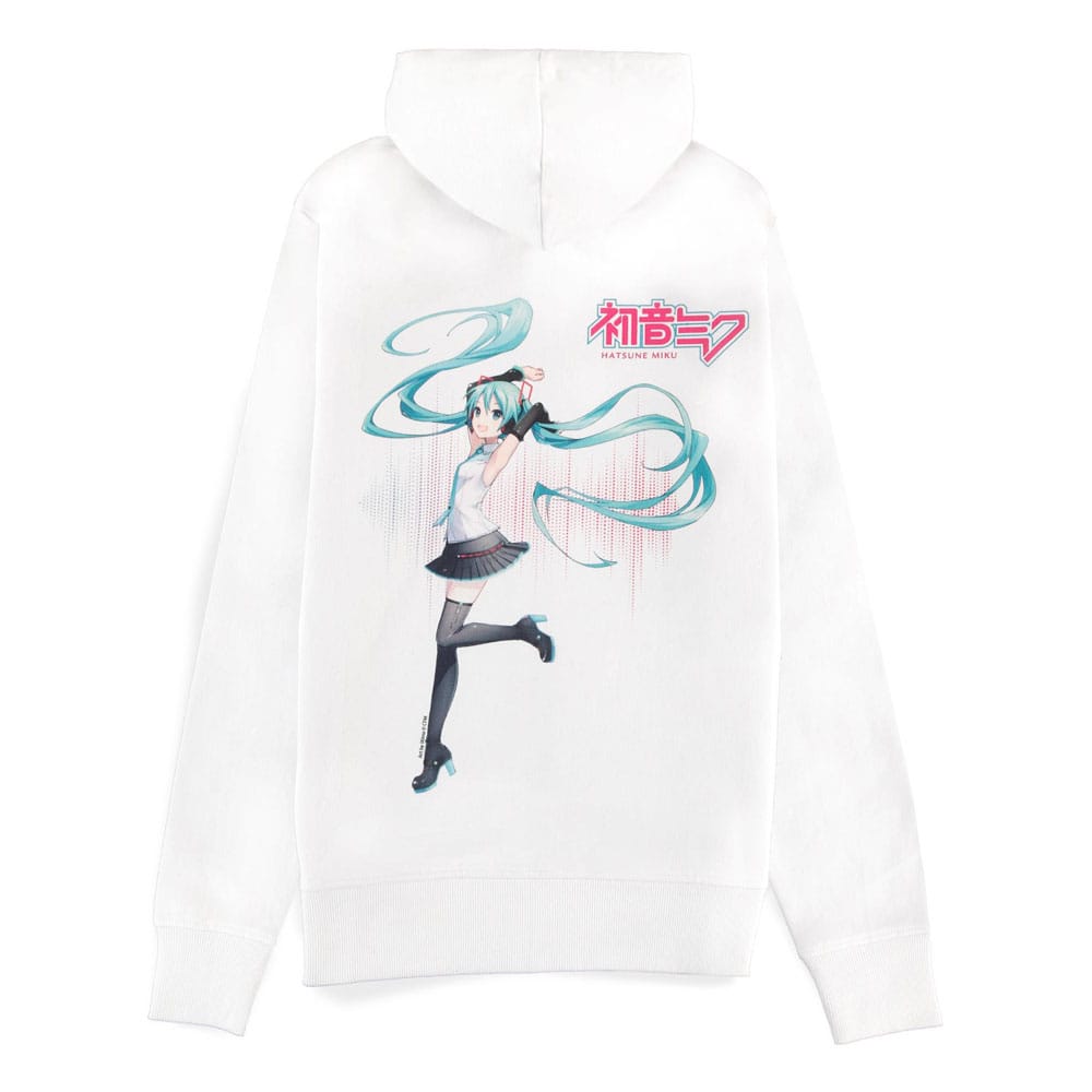 Hatsune Miku Kapuzenjacke mit Reißverschluß White Größe L - Smalltinytoystore