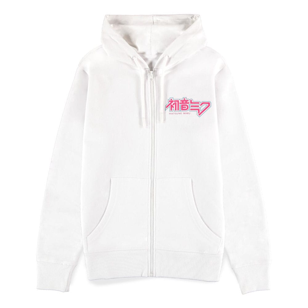 Hatsune Miku Kapuzenjacke mit Reißverschluß White Größe XXL - Smalltinytoystore