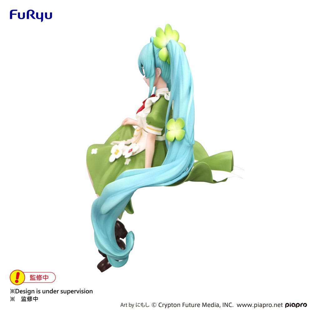 Hatsune Miku Noodle Stopper PVC Statue Flower Fairy Clover 15 cm - Smalltinytoystore