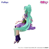 Hatsune Miku Noodle Stopper PVC Statue Flower Fairy Cosmos Purple Color Ver. 14 cm - Smalltinytoystore