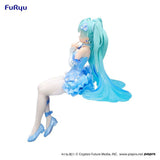 Hatsune Miku Noodle Stopper PVC Statue Flower Fairy Nemophila Pail Blue Color Ver. 15 cm - Smalltinytoystore