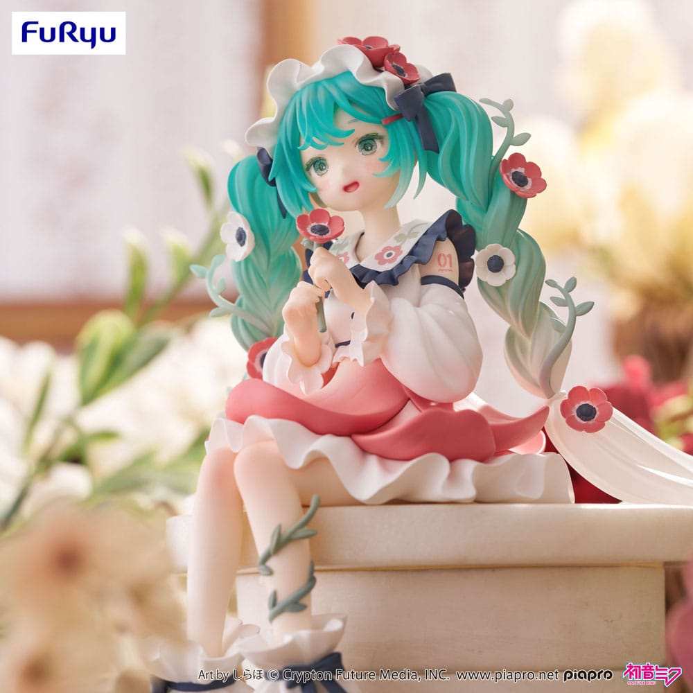 Hatsune Miku Noodle Stopper PVC Statue Hatsune Miku Flower Fairy Anemone 14 cm - Smalltinytoystore