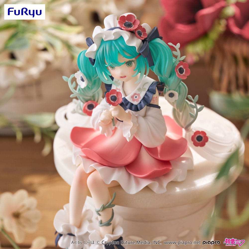 Hatsune Miku Noodle Stopper PVC Statue Hatsune Miku Flower Fairy Anemone 14 cm - Smalltinytoystore