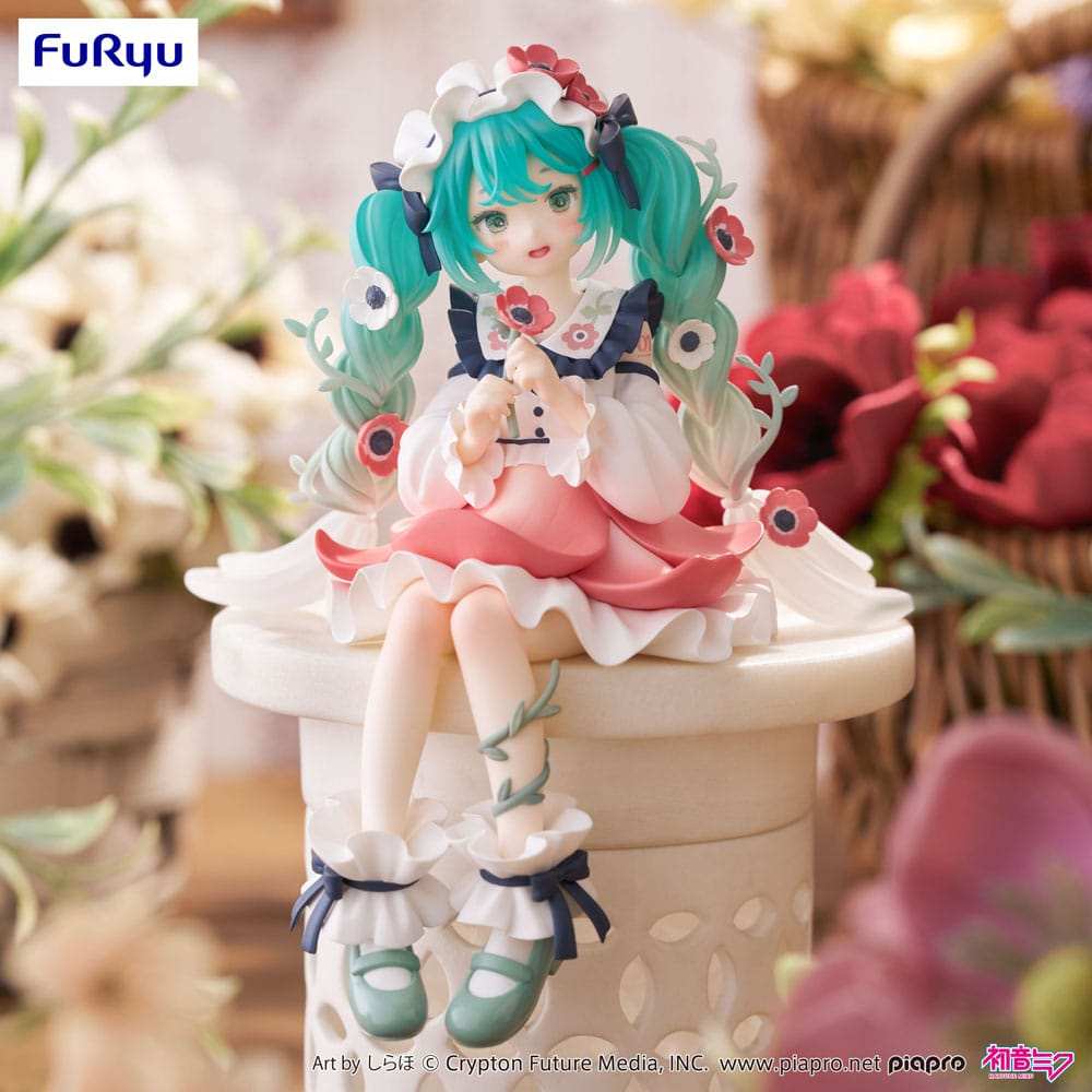 Hatsune Miku Noodle Stopper PVC Statue Hatsune Miku Flower Fairy Anemone 14 cm - Smalltinytoystore