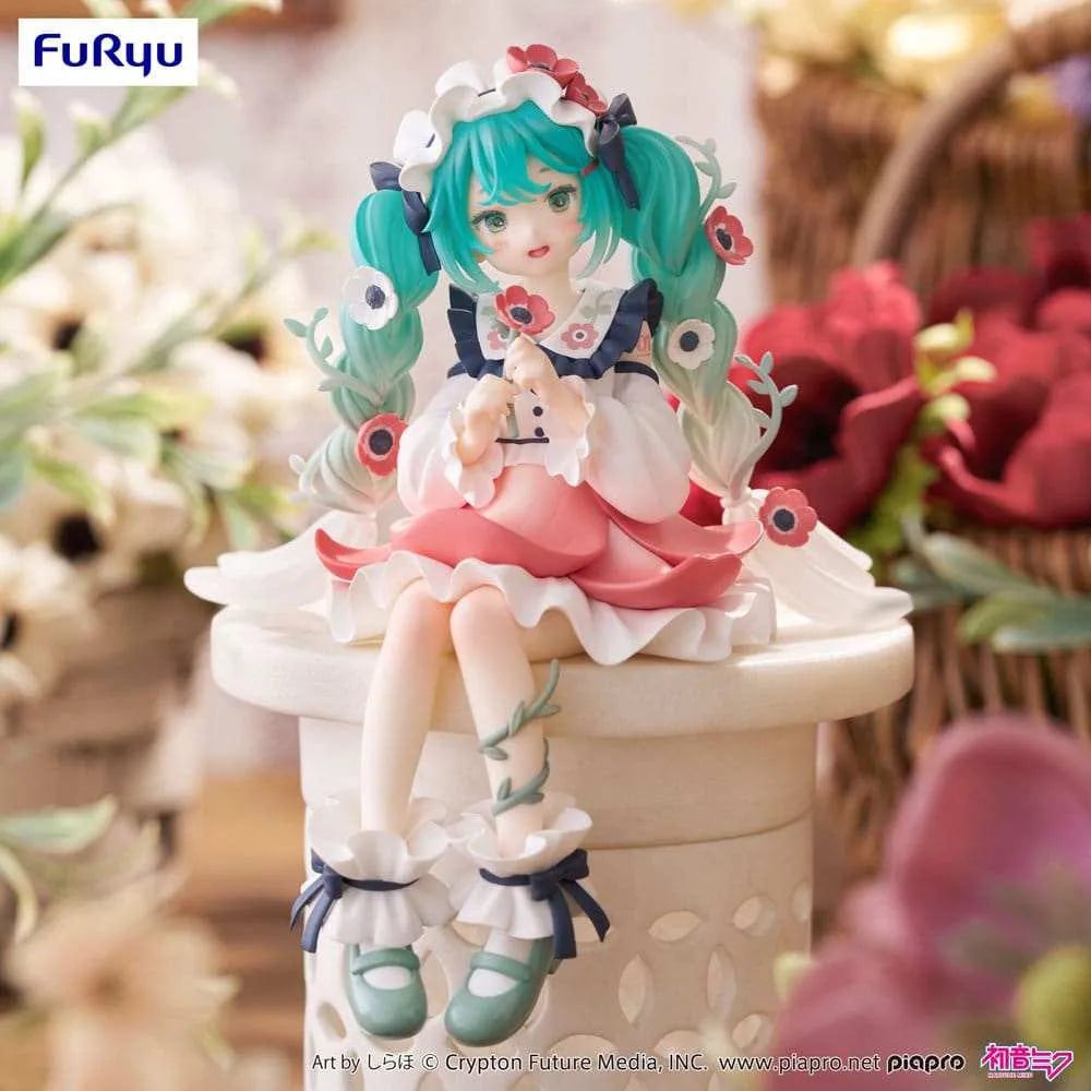 Hatsune Miku Noodle Stopper PVC Statue Hatsune Miku Flower Fairy Anemone 14 cm - Smalltinytoystore